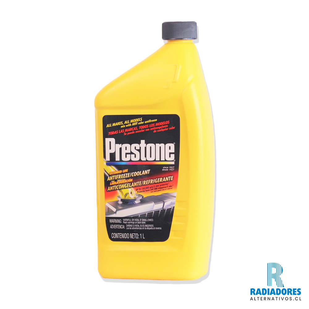 Coolant – Refrigerante Concentrado Prestone 1 Lt Mezcla al 50%